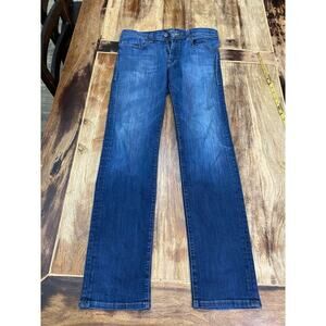 Fidelity Jeans Blue Preppy Dark Wash Denim Jimmy Straight Stretch Jeans Size 33